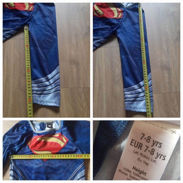 Superman człowiek ze stali 7-8 lat 122-128 strój przebranie