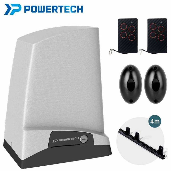 Automatismos de correr 500Kg + 4 metros de Cremalheira Powertech