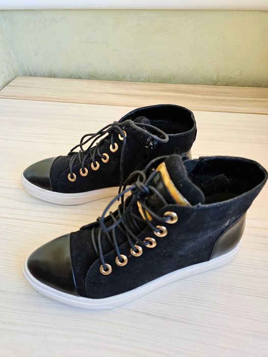 Ботинки шкіра+замш 36р.