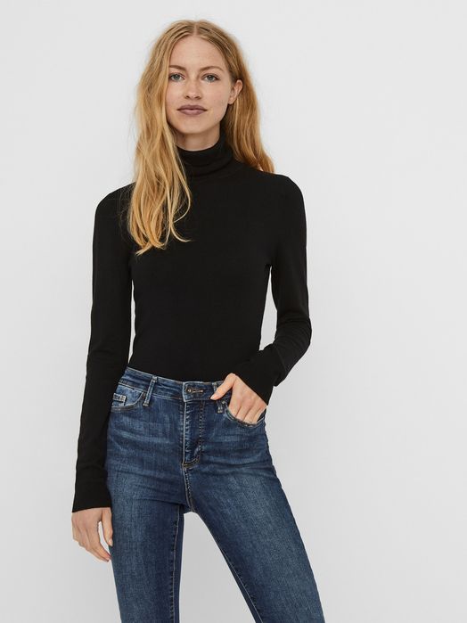 Golf czarny Vero Moda Petite XL