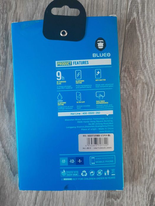 Szkło hartowane szybka 5D Mr. Monkey Glass Strong HD Huawei P20 czarny