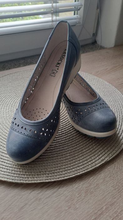 Buty baleriny niebieskie Lasocki 37