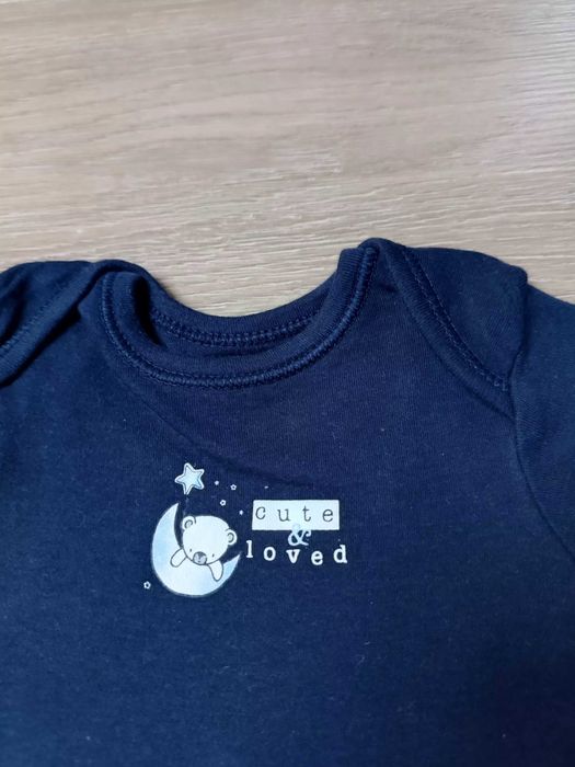 Body krótki rękaw x2 niebieskie traktor miś 'Topolino' 'George' 56