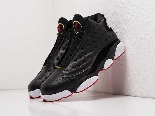 Jordan 13 Retro / Чёрные Playoffs / Стильные кожаные кроссовки 38–45