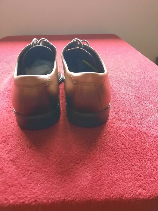 Sapatos Clássicos ECCO Melbourne Plain Toe Tie em Pele