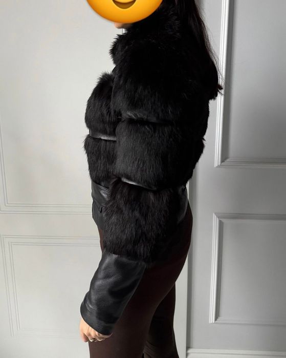 Kurtka skóra naturalna z futerkiem