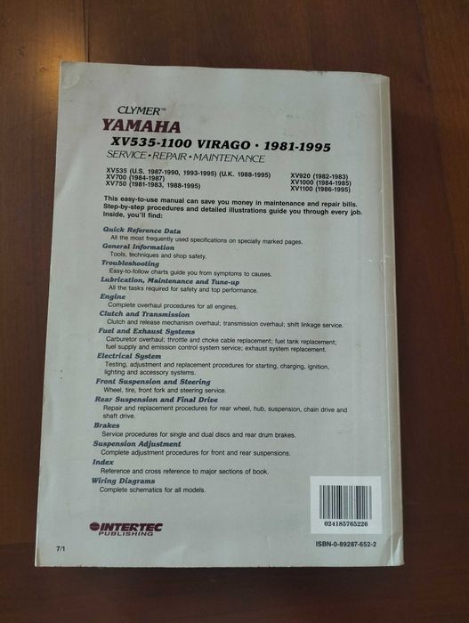 Clymer - Yamaha Virago (Manual Técnico)