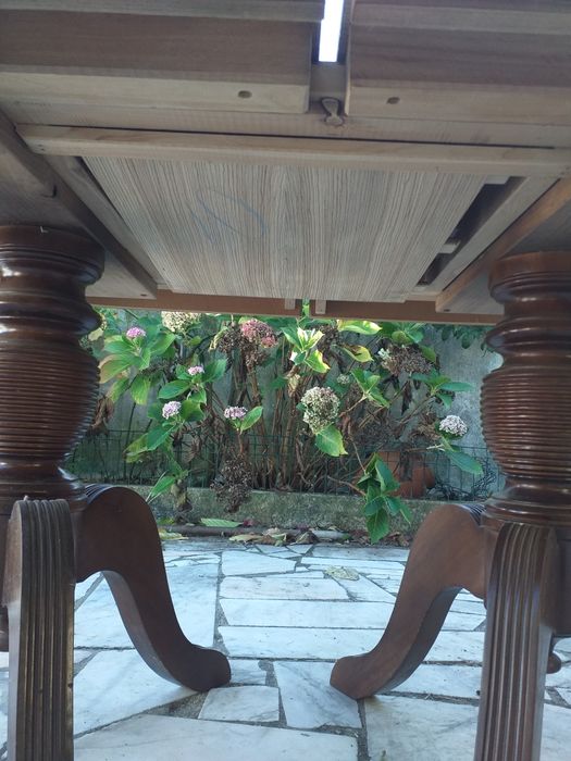 Mesa pés de galo com 6 cadeiras