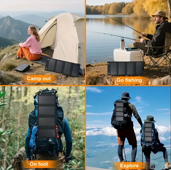 Carregador solar portatil