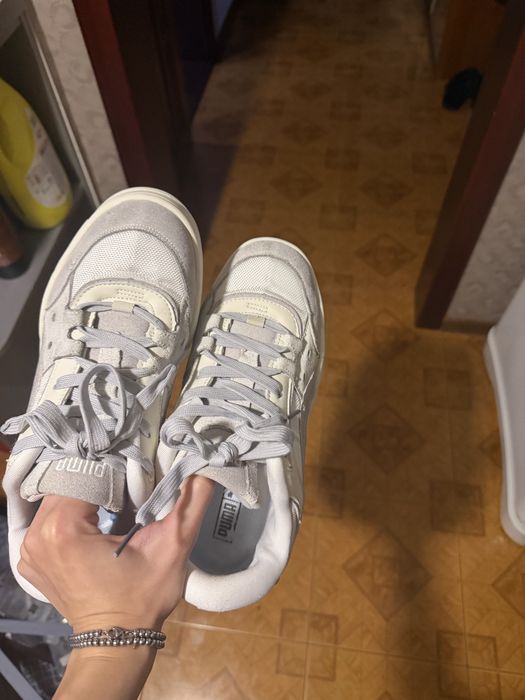 Кросівки puma беж сірі