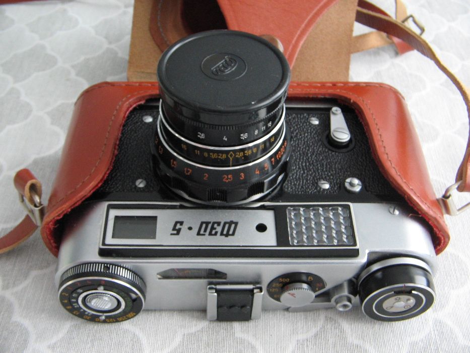 NOWY Aparat fotograficzny radziecki FED 5 USSR karton paragon 1987 PRL