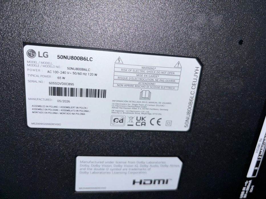 Smart TV LG 50" NanoCell 4K (Modelo 2026) – Como Nova c/ Fatura e Garantia