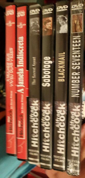 DVD's Alfred Hitchcock 2,5€ cada