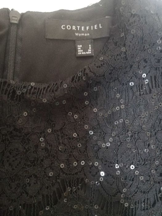 Vestido de cerimónia com lantejoulas