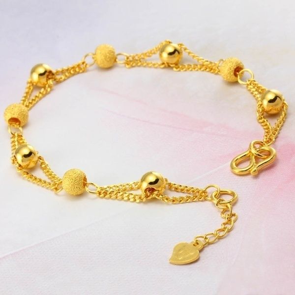 Pulseira de contas da moda com banho