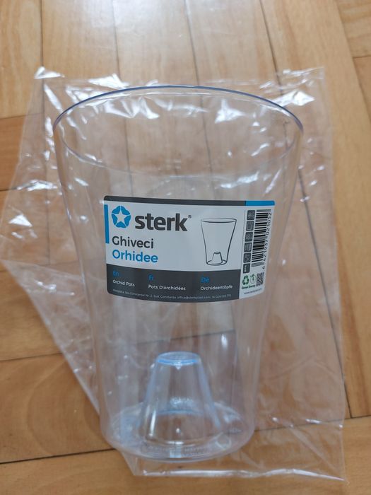 Doniczka osłonka storczyk orchidea przeźroczysta