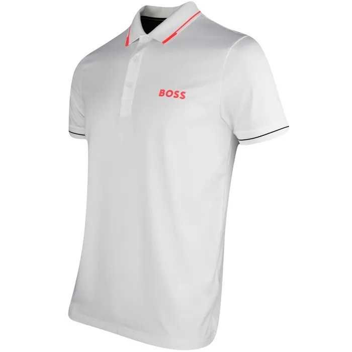 HUGO BOSS męska koszulka polo WHITE PRO