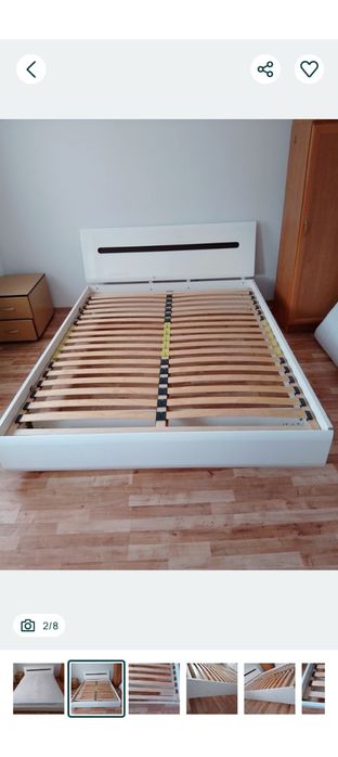Łóżko 160x200  Black Red White materac i stelaż gratis