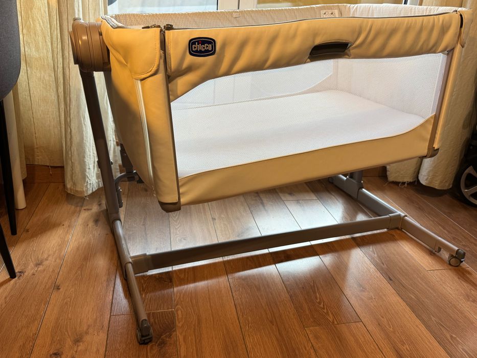 Łóżeczko Dostawne Chicco Next2MeMagic+Materac+Pościel Stan:BardzoDobry