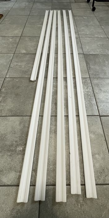 Listwa Styropianowa - SaarPor - 200 cm - Biała - Nowa - 5 szt