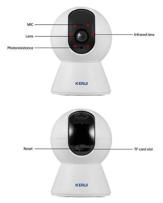Camara IP WI-FI de Segurança 1080p 3mp Tuya Rastreamento automatico