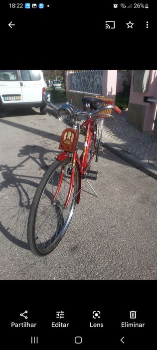 Biciclete  pasteleira,travoes de alavanca