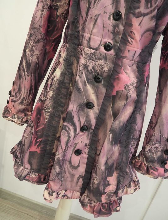 Spicy Vanilla_rose coat_płaszcz ocieplany_rozmiar L
