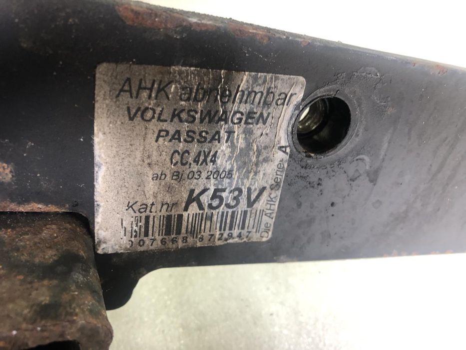 Belka na hak holowniczy vw passat cc