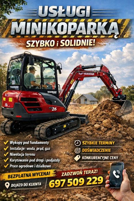 Usługi minikoparką