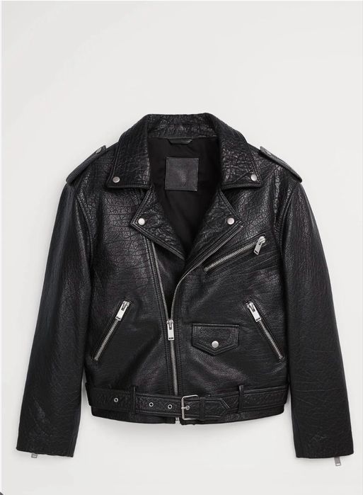 Zara Real buffalo leather jacket шкіряна косуха куртка