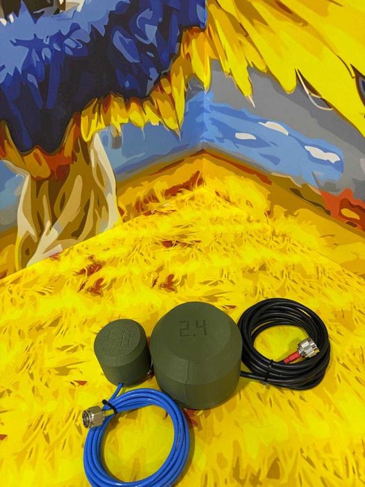 Антена конюшина для РЕБ 2.4 - 5.8 ГГц 2300-2500,5700-5900 МГц N-male