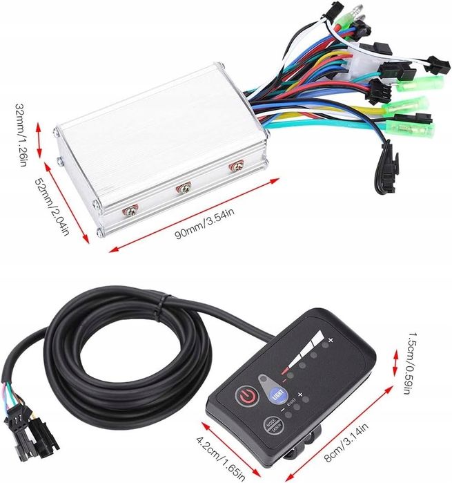 Jadeshay regulator silnika 250 W/350 W ebike panel LED 24 V