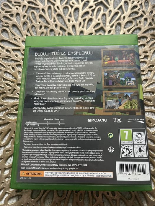 Minecraft xbox one szybka wysyłka