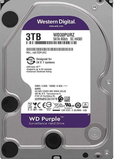 Жорсткий диск WD Purple 3Tb для відеонагляду Б/в