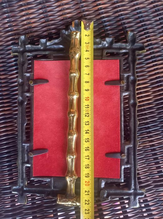 Mosiężne stojące lusterko