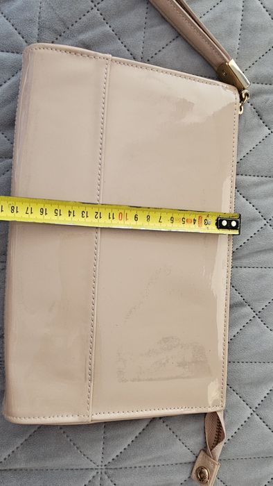 torebka / kopertówka wymiary ok. 28x18 cm beżowa