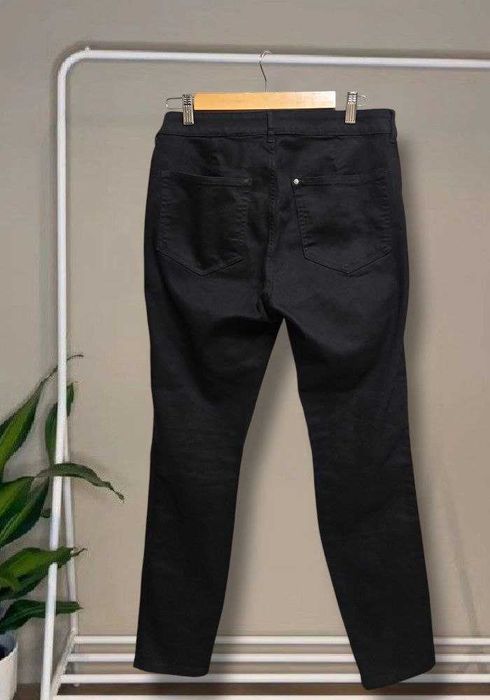 Джинсы узкие черные с высокой посадкой Skinny, р. L