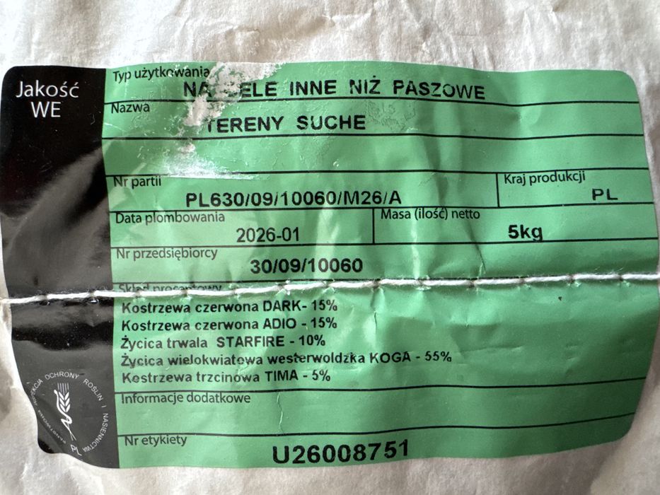 Trawa na tereny suche