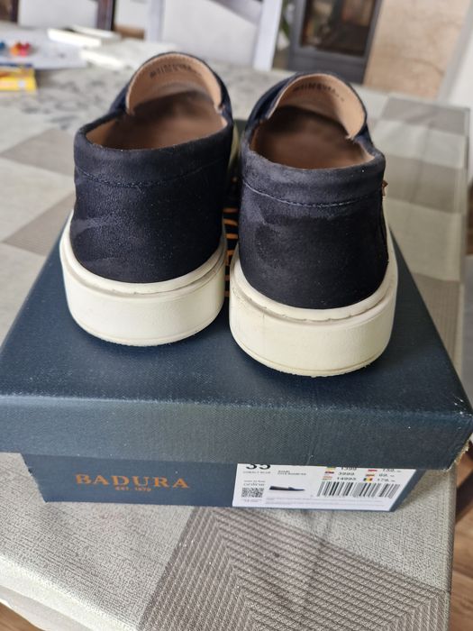 Zamszone mokasyny  chłopięce Badura rozm 35