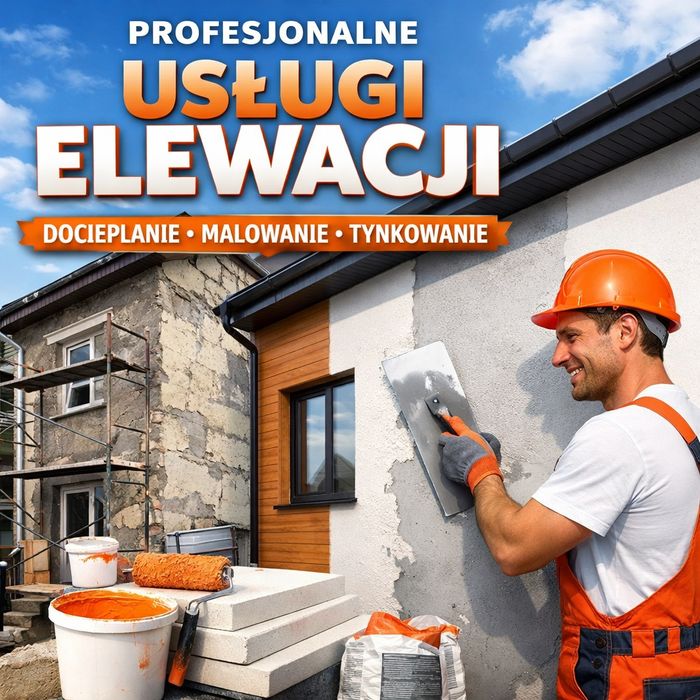 Elewacje, docieplenia budynków, tynki  dekoracyjne