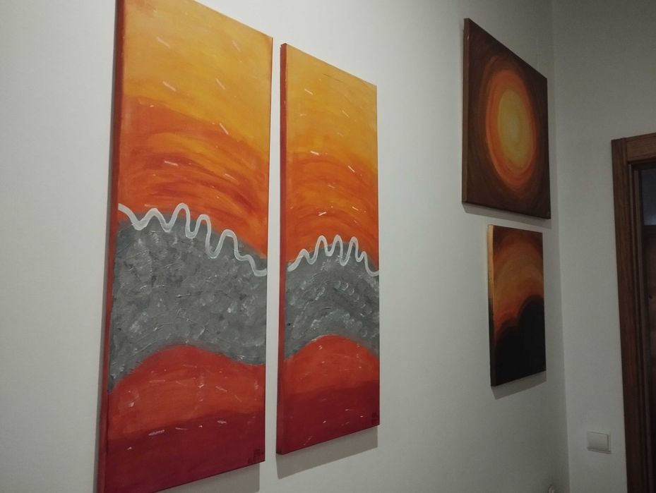 Telas pintadas a óleo