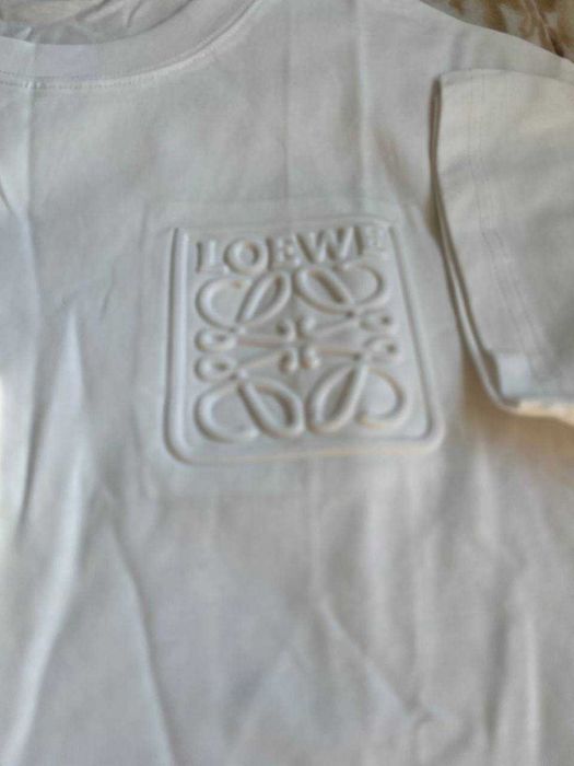 Loewe biala koszulka wjite t-shirt logo nowa M