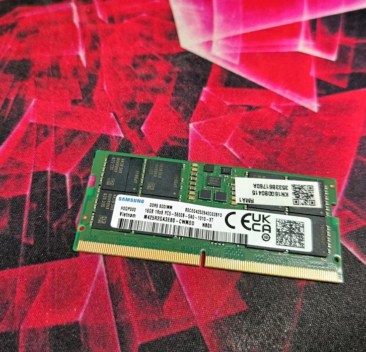 1x16 GB DDR5 5600Mhz Samsung Оперативна память Нова / ОЗУ Ноутбук Mini PC