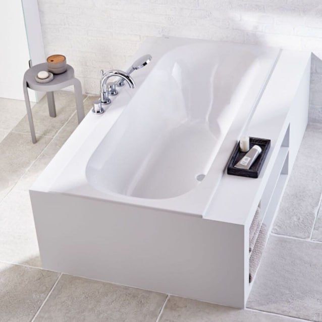 Ванна Geberit Soana Slim rim Duo 180x80 см з ніжками