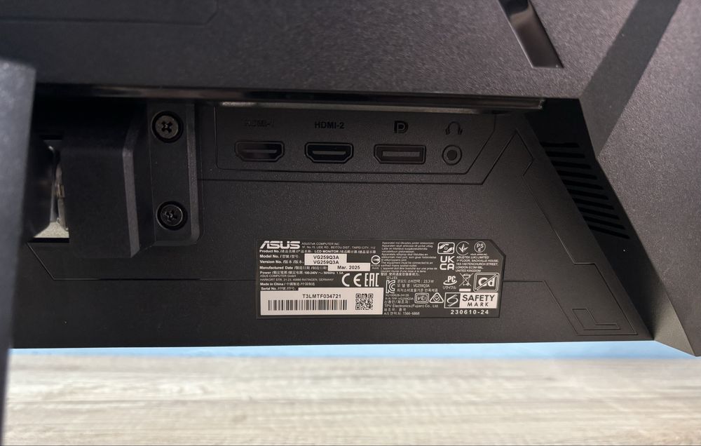 Монітор ASUS TUF Gaming VG3A 24.5" (битий екран, на запчастини)