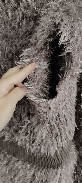 Colete de pelo sem botões . Usado