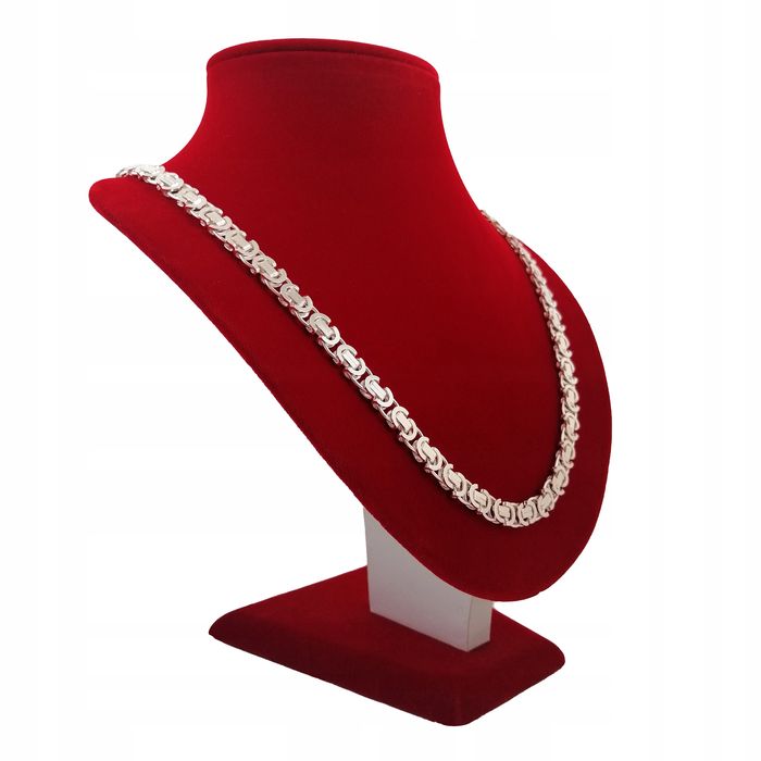 Łańcusze Splot Królewski Męski Gruby / Szeroki / Solidny Próba 925 + G