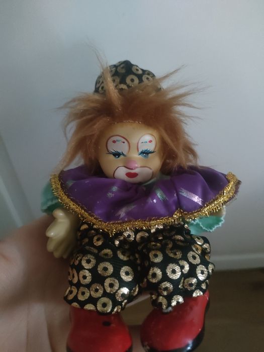 Pajacyk zabawka drewniana