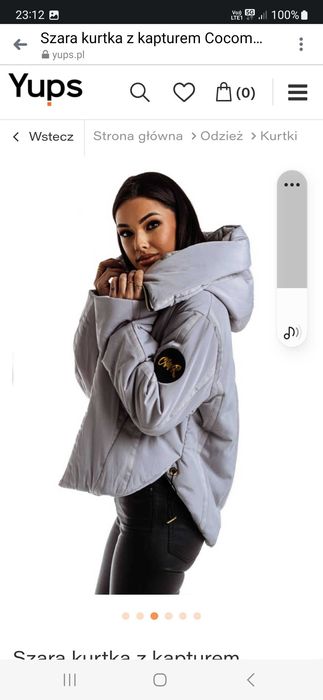 Cocomore Kurtka asymetryczna,szara