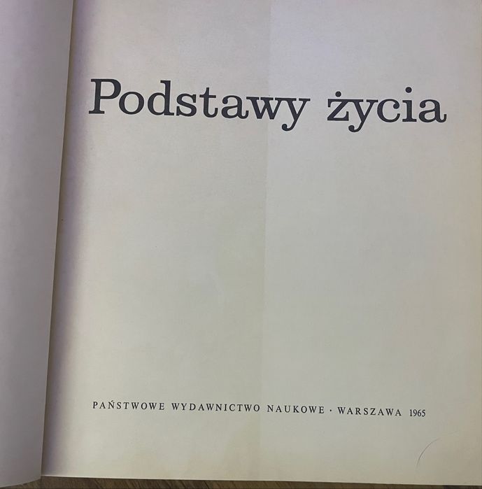 Seria książek Życie i człowiek PWN Warszawa